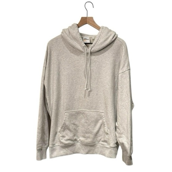 TNA Tops - TNA Aritzia Gray Sweatfleece Terry Fleece Boyfriend Fit Hoodie Size XL